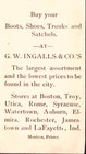 1880s Rochester Ny Gw Ingalls Mammoth Boot Shoe Trunk Victorian Trade Card P4449