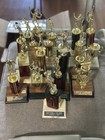 Vintage Trophy Lot  20pc      11 Marble Base Italy     Swim Tennis 1980s Sports