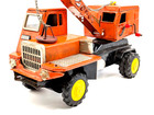 Vintage Tn Nomura Tin Friction Crane Truck Japan 1950s Magnet Crane Toy