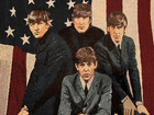 The Beatles Usa Flag Tapestry Woven Throw Blanket 69x52 - Excellent Condition 