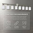 52   Vanity Light 8 Lights With Glass Shade Bathroom Mirror Wall Nickel Fixture