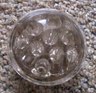 Clear Glass Floral Flower Frog 3    Diameter 11 Holes