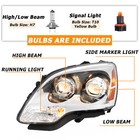 For Gmc Acadia 2007-2012 Projector Headlights Headlamps W bulbs Left right Clear