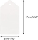 White Gift Tags With String  2   X 4   Paper Gift Tag  100pcs Rectangle Blank Ta