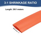 1 Inch 3ft Wire Heat Shrink Tubing 3 1 Double-sided Wrap Orange