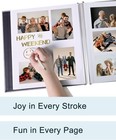Photo Album Self Adhesive Scrapbook For 11 x10 6  40pages  Green 