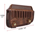 Tourbon Pu Leather Cheek Riser Rest  Rifle Buttstock Cover 30-06  Ammo Holster