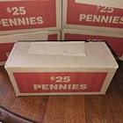 Sealed  25 Bank Box 2 500 Pennies Find 2025s  Wheats  Copper  Steel  Errors 