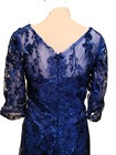 Boutique Royal Blue Lace Evening Mother Of The Bride Dress Gown Size 12