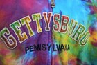 Vintage Gettysburg Pa Tie Dye Travel Tourist Full Zip Hoodie Sweatshirt Girls L