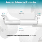 Teravan Advanced Extender For Extra Large Toilet Paper  Converts Holder To Fit D
