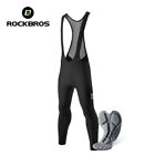 Rockbros Men Bicycle Pants Winter Windproof Warm Fleece Paded Cycling Bib Pants