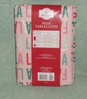 Holiday Time Peva Tablecloth   Pink Fa La La   60 X 84 In Rectangle