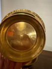 Pair Of Vintage Solid Brass Footed Edged Design 3 x6  Bowls Planters 3 x5 