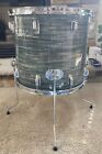 Vintage Rogers Holiday 18    Floor Tom Drum Blue Strata Pearl 16x18    Dayton  Oh
