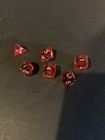 Vintage Old Dungeons And Dragons Dice   Red Gems