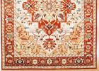 Hand Knotted Indo-heriz Serapi Geometric Oriental Area Rug Carpet 9 3  X 12 5 