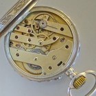Antique 800 Silver Pocket Watch  Working  Roman Numerals  Victorian Edwardian