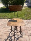 Industrial Swivel Adjustable Drafting Stool By Toledo Metal Furniture Co 