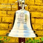 11  Nautical Hanging Door Decor Nickel Maritime Brass Ship Bell Wall Mounted