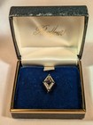 Vintage 1972 Kappa Delta      Sorority Pin Badge 10k Gold Pearls Emeralds Eiu Box