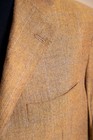 Sartoria Attolini 100  Cashmere Jacket Sport Coat 56 It   46 Us Brown Plaid