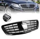 Front Bumper Upper Grille With Camera Hole For Mercedes S-class W222 2014-2020