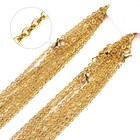 Wholesale 100pcs 18k Gold Plated Stainless Steel O Link Chain Necklaces