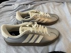 Adidas Vl Court 3 0 Silver Metallic Leather Men s Skate Low Top Sneakers  Nwob