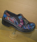 Klogs  Women s Leather Bohemian Multicolor Clogs Us Size 7 5