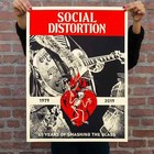 Social Distortion Band Signed Official 40th Anniversary Shepard Fairey S n   600