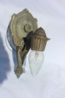 Antique Riddle Co Art Nouveau Cast Metal Wall Sconce C  1920   s  Rewired