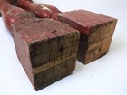 2 Antique Wood Balusters  Vintage Spindles  Architectural Salvage  Porch Posts N