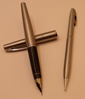 Vintage Sheaffer 444 Mech Pencil   Fountain Pen White Dot Usa