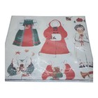 Vintage Gordon Fraser Christmas Gift Wrap Paper Doll Santa Claus New Old Stock