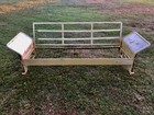 Vintage 1940 s Metal Porch Glider 3 Seat Mid Century Modern Furniture