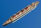Cunard Line Rms Aquitania Triang Minic Fine Quality Repainted Model Ship A f