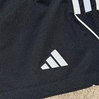 Adidas Boys Black white 3-stripes Aeroready Athletic Shorts Elastic Waist M