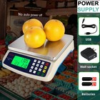 Commercial Food Scale 88lb 40kg Digital Price Computing Deli Market Weighing