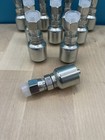10 Parker Style 10643-4-4 Hydraulic Hose Crimp Fittings 1 4    Hose X 1 4    Jic