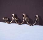 Antique Set Of French Wrought Iron Wall Hooks Hat Rack Architectural Salvage