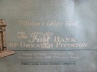 Vintage First Bank Of Greater Pittston Pa  - Zippered Deposit Bag
