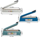 Vevor 16  12  8  Hand Impulse Heat Sealer Machine Aluminum abs iron Bag Sealing