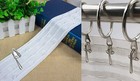 50 Strong Silver Curtain Hooks New Nickel Metal Sew Sewing Pleat Tape Hook