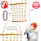 Bonka Bird Toys 2029 Medium Sisal Cargo Net Playground Gym Parrot Cage Accessory