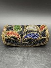 Vtg Beaded Lipstick Case 1970 s Mcm W  Mirror Black Gold   Various Colors