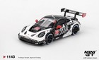  pre-order  Mini Gt  1143 Porsche 911 Gt3 R 77 Ao Racing Skeleton Rexy Roxy 