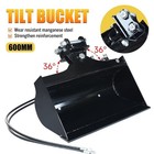 Brand New 600mm Tilting Bucket Lton Mini Excavator Hydraulic Attachment Us Stock