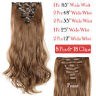 100  Real Natural 8 Pieces Clip In Ins As Human Hair Extensions Full Head Ph7