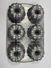 Nordic Ware Bundtlette Pan Mini Bundt Cake Pan Model  50602 6 Cup New Open Box